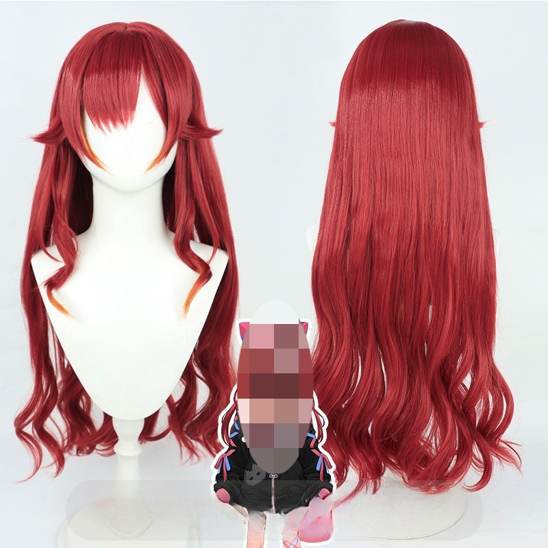 Wig Fiber Net - Vtuber Nekota Tsuna Cospaly-pruik – lengte