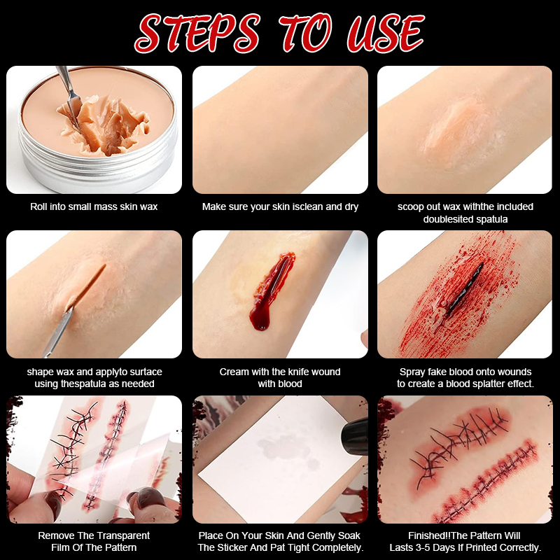 15g Realistische Wasbare Speci - Body Paint Sfx recensie en prijs