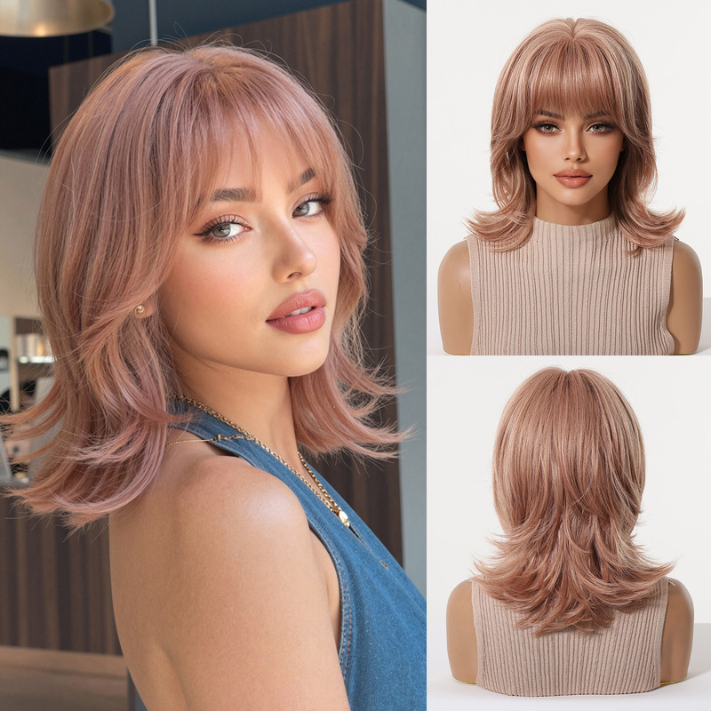 Damespruik met pony, wolfstaar - Wig Fiber Net recensie en prijs