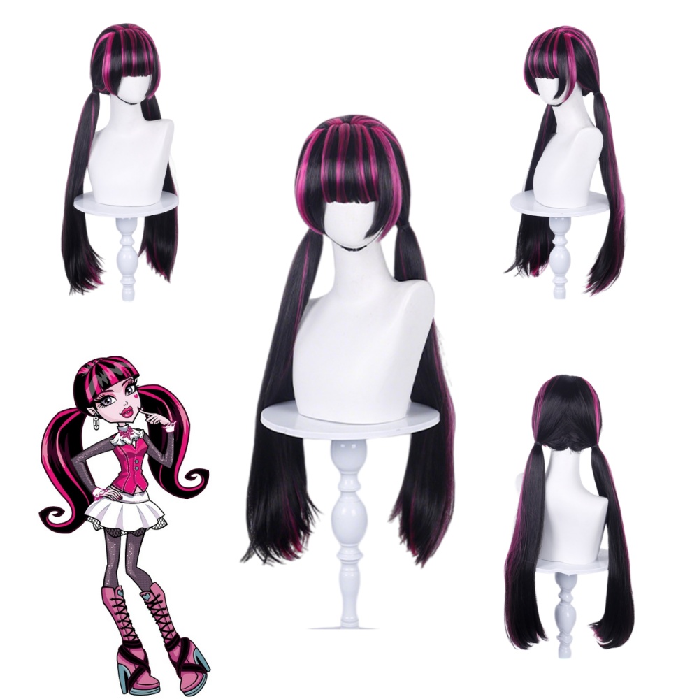 Anime Draculaura Cosplay Pruik - Wig Fiber Net recensie en prijs